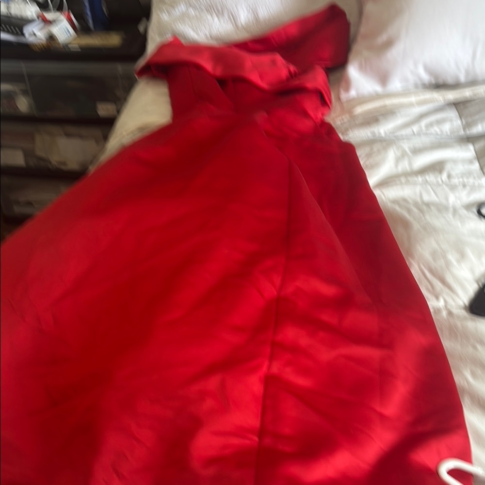 Victor Costa Red Prom Dress